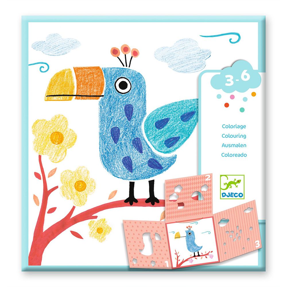 Набор трафаретов colouring 3 stencils, 1 image