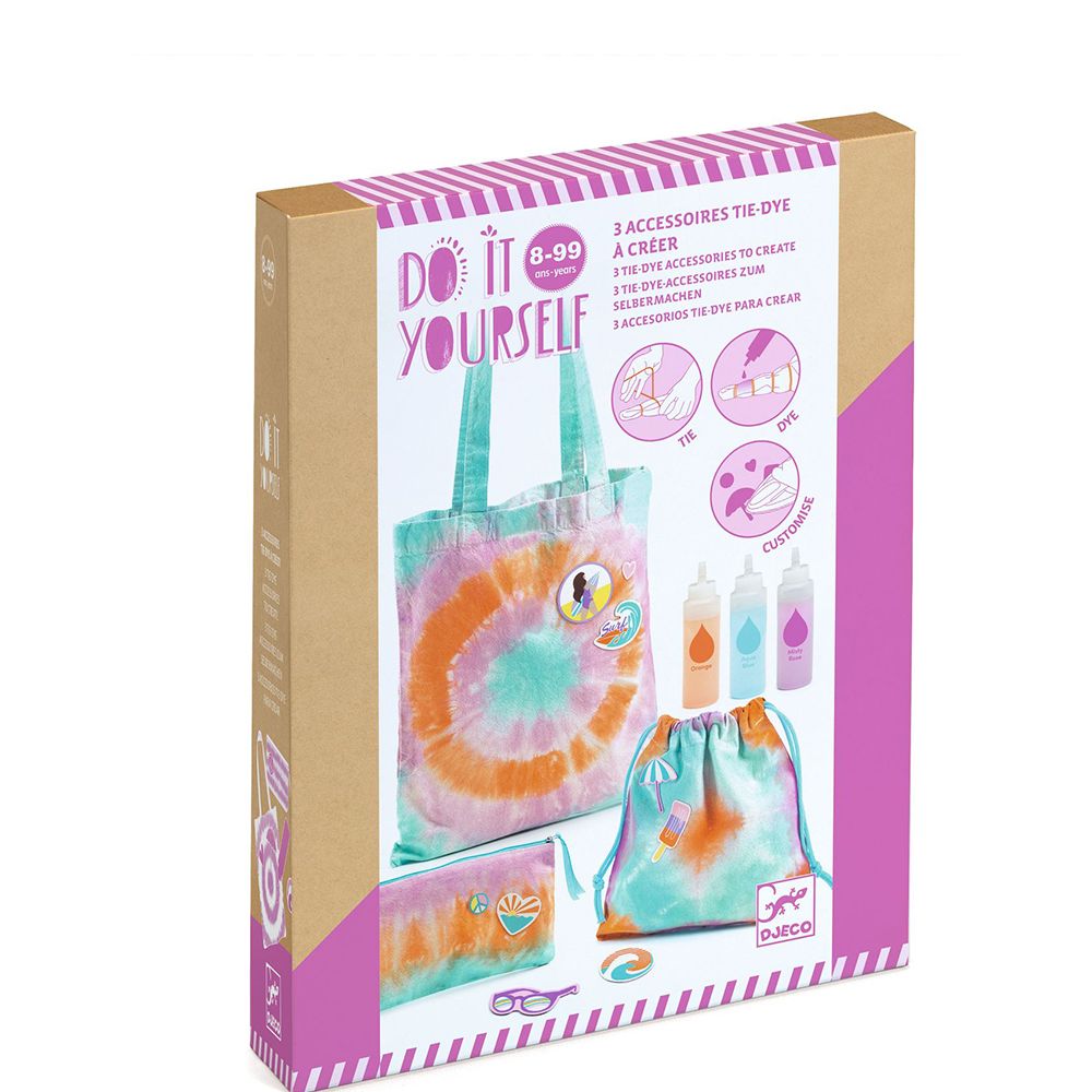 Набор для раскрашивания сумки/ Tote bag et pochettes Tie-Dye