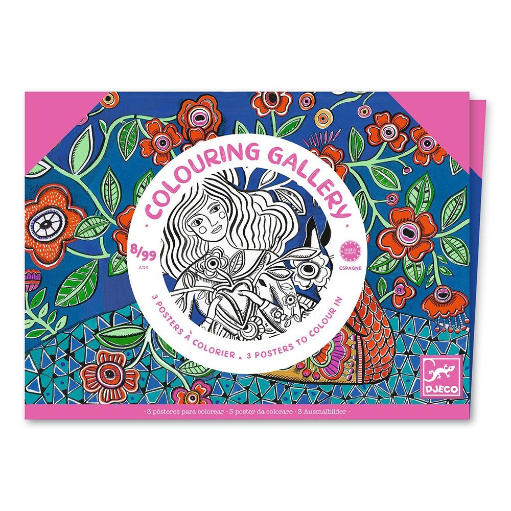 Art and craft Colouring Gallery Blooms