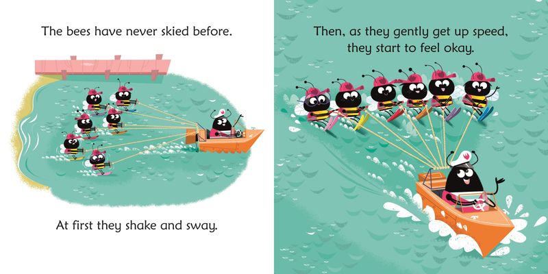 Bumble bees on water skis
