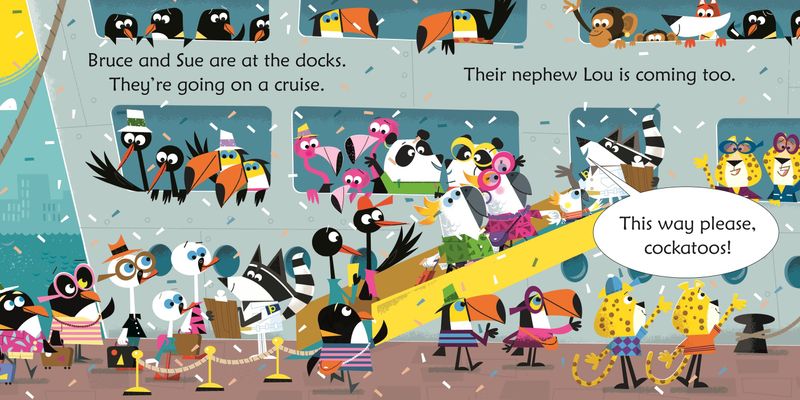 Cockatoos on a cruise
