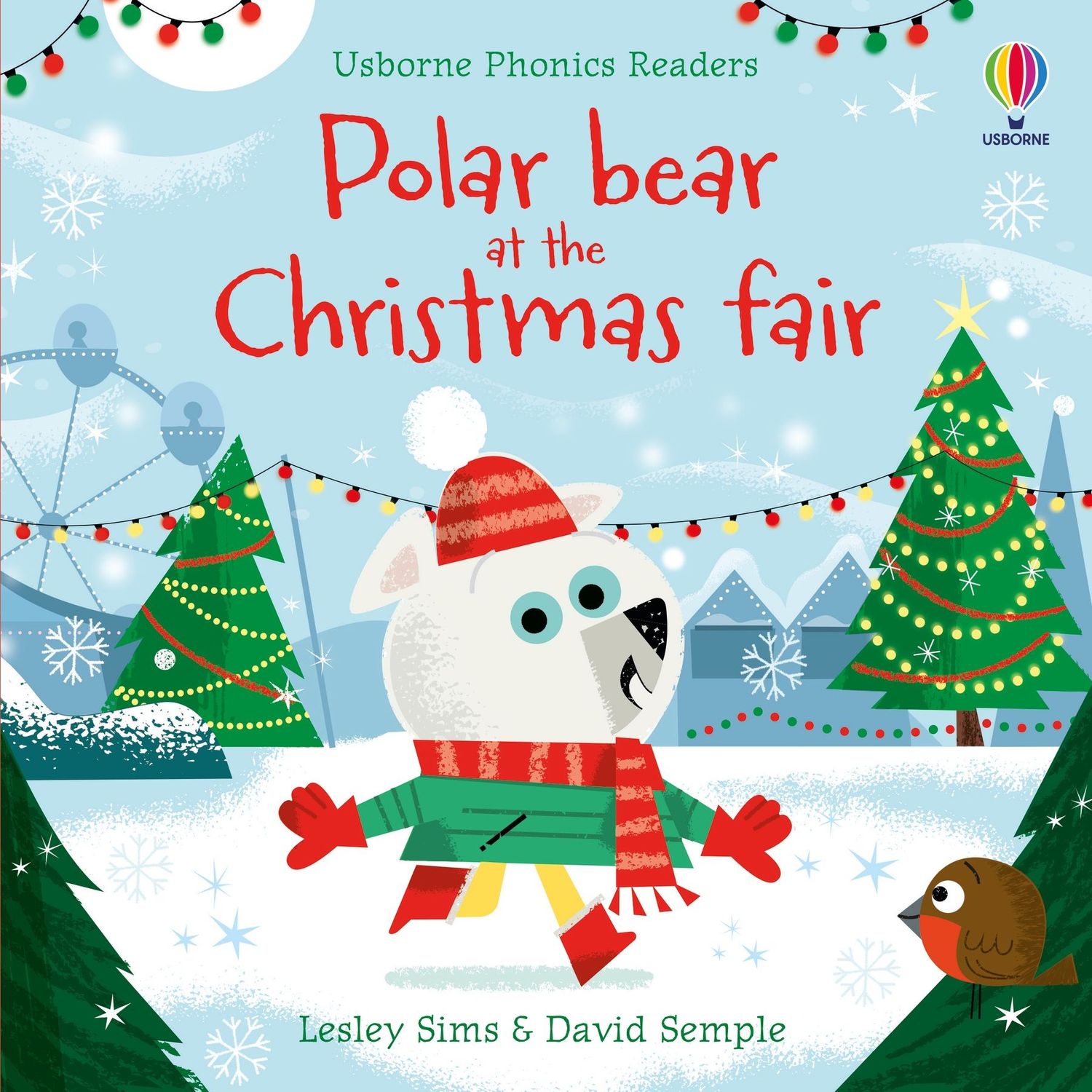 Polar bear at the christmas fair