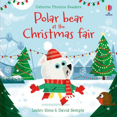 Polar bear at the christmas fair