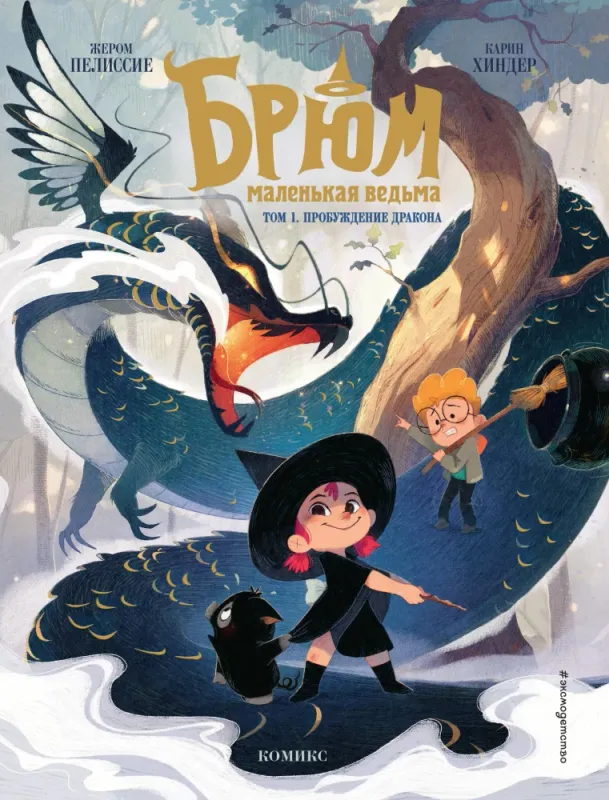 Брюм — маленькая ведьма. Том 1. Пробуждение дракона / Жером Пелиссие