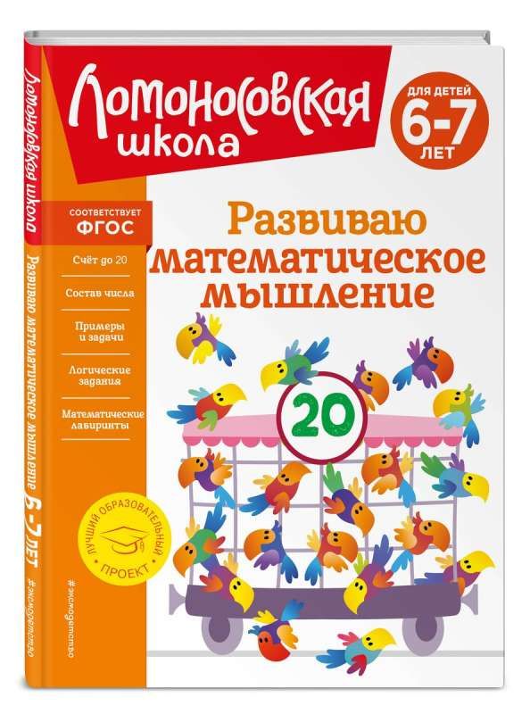 Развиваю математическое мышление: для детей 6-7 лет. Ломоновская школа