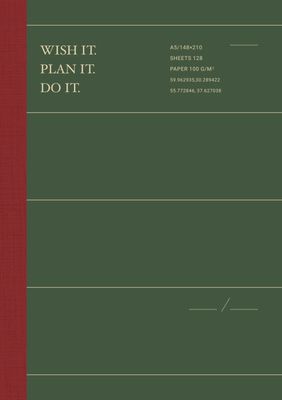 Блокнот для скетчей зеленый