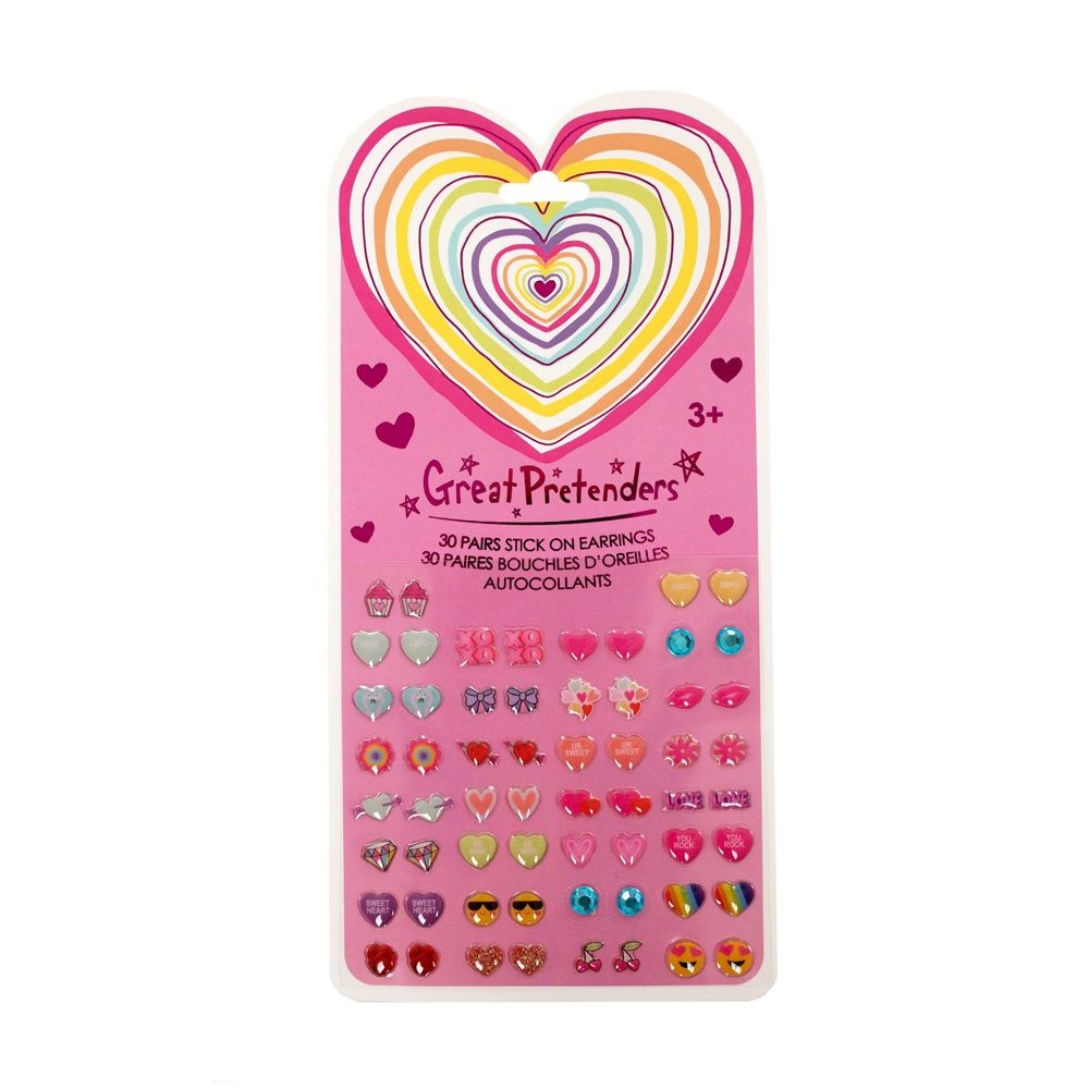 Heart Sticker Earrings (30 pairs)