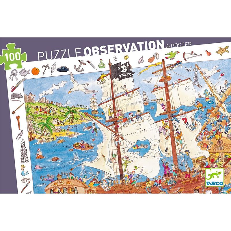 Puzzles observation Pirates - 100 pcs