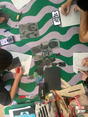 Линогравюра/ билет на МК