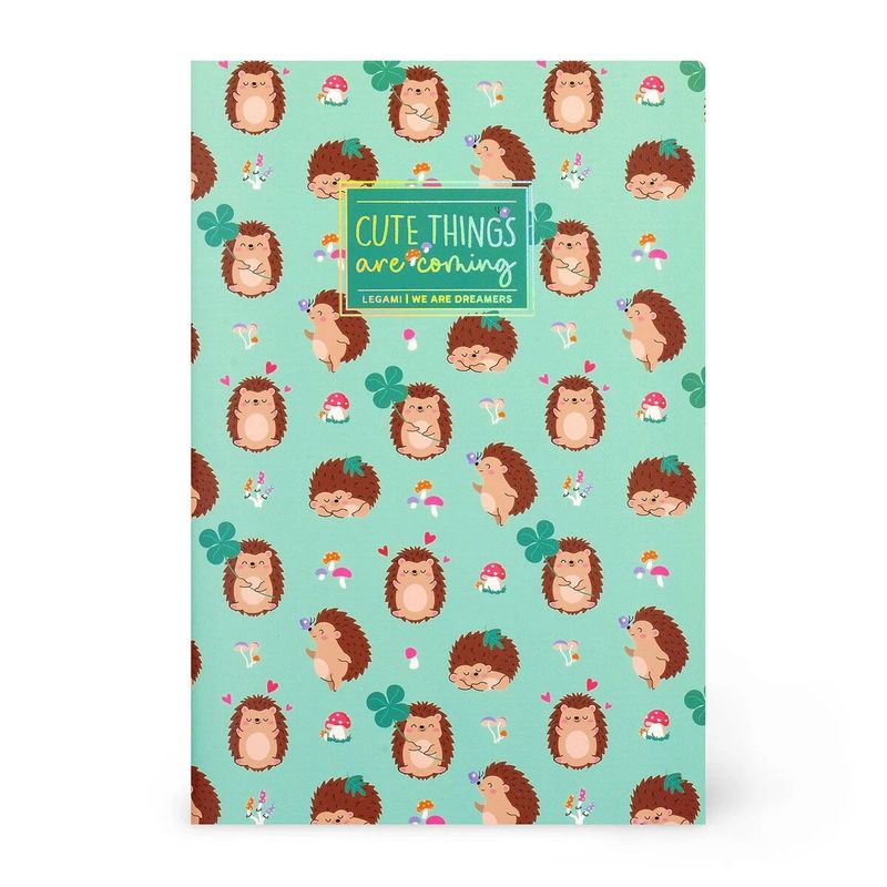 PLAIN NOTEBOOK - QUADERNO - MEDIUM - HEDGEHOG