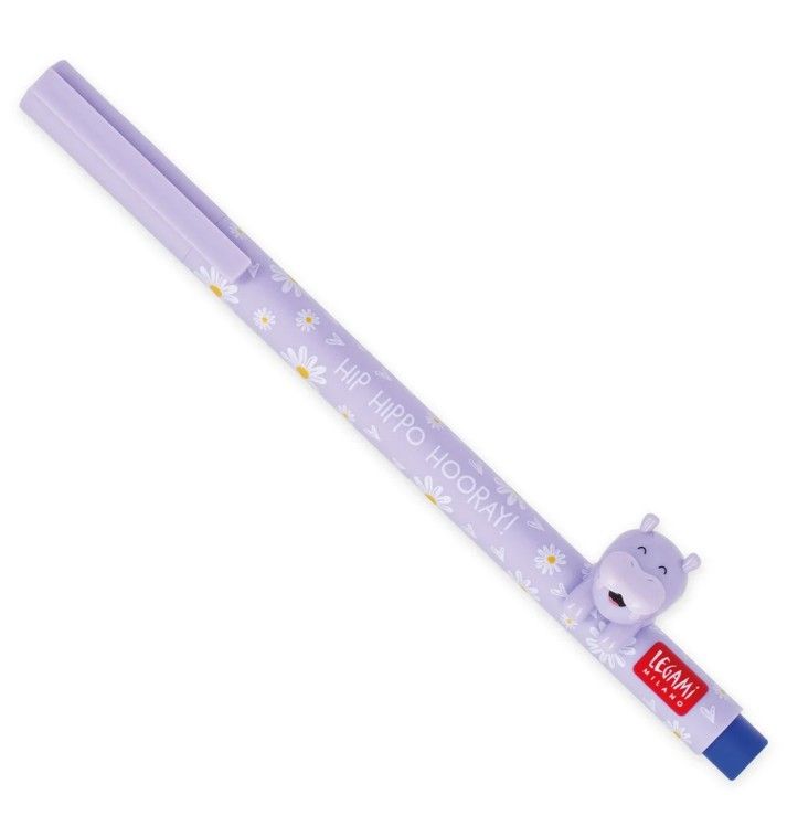 GEL PEN WITH ANIMAL DECORATION - LOVELY FRIENDS