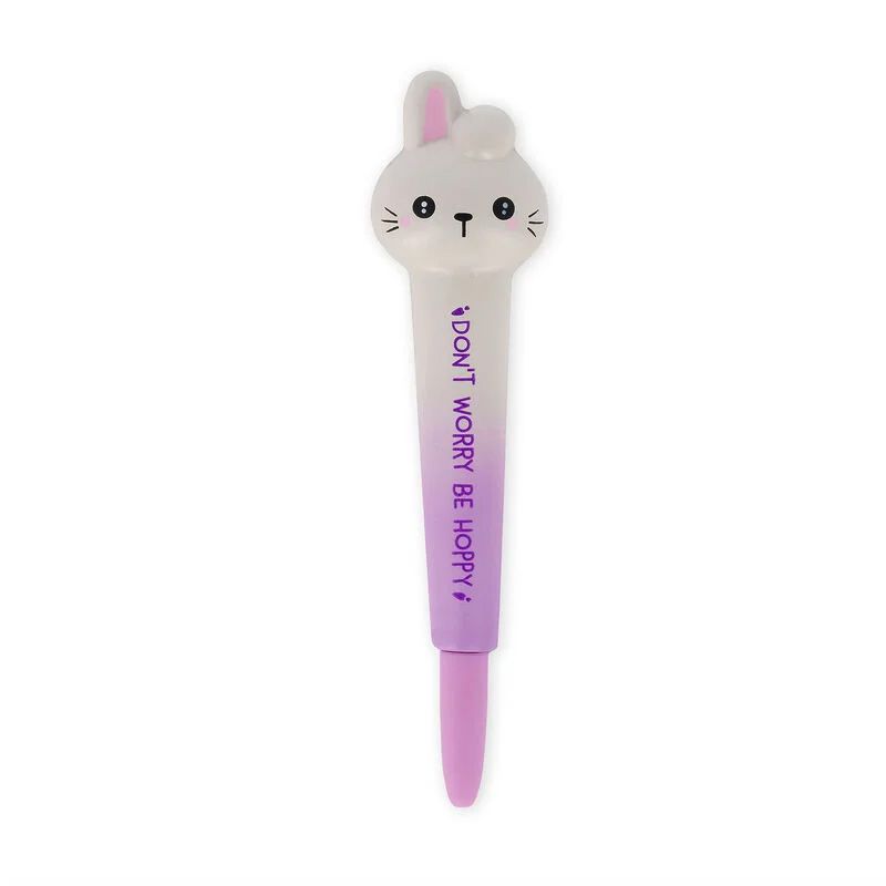 SQPKIT5 SQUISHY GEL PEN - SQUEEZIES- BUNNY