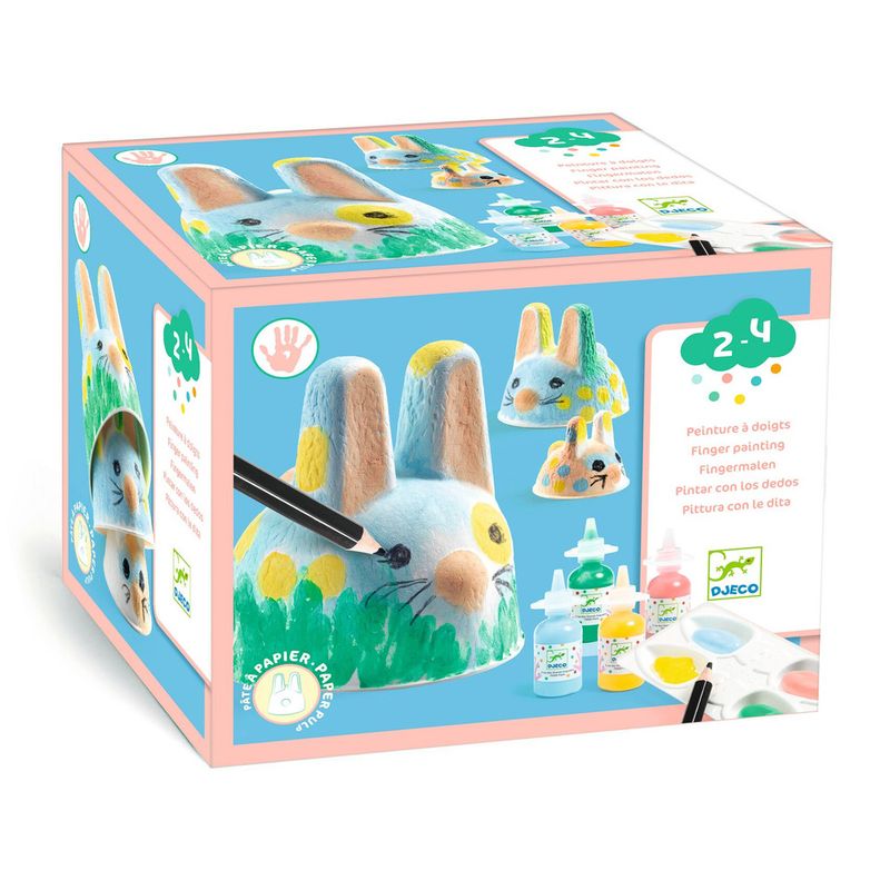 Finger Painting – Bunny Trio