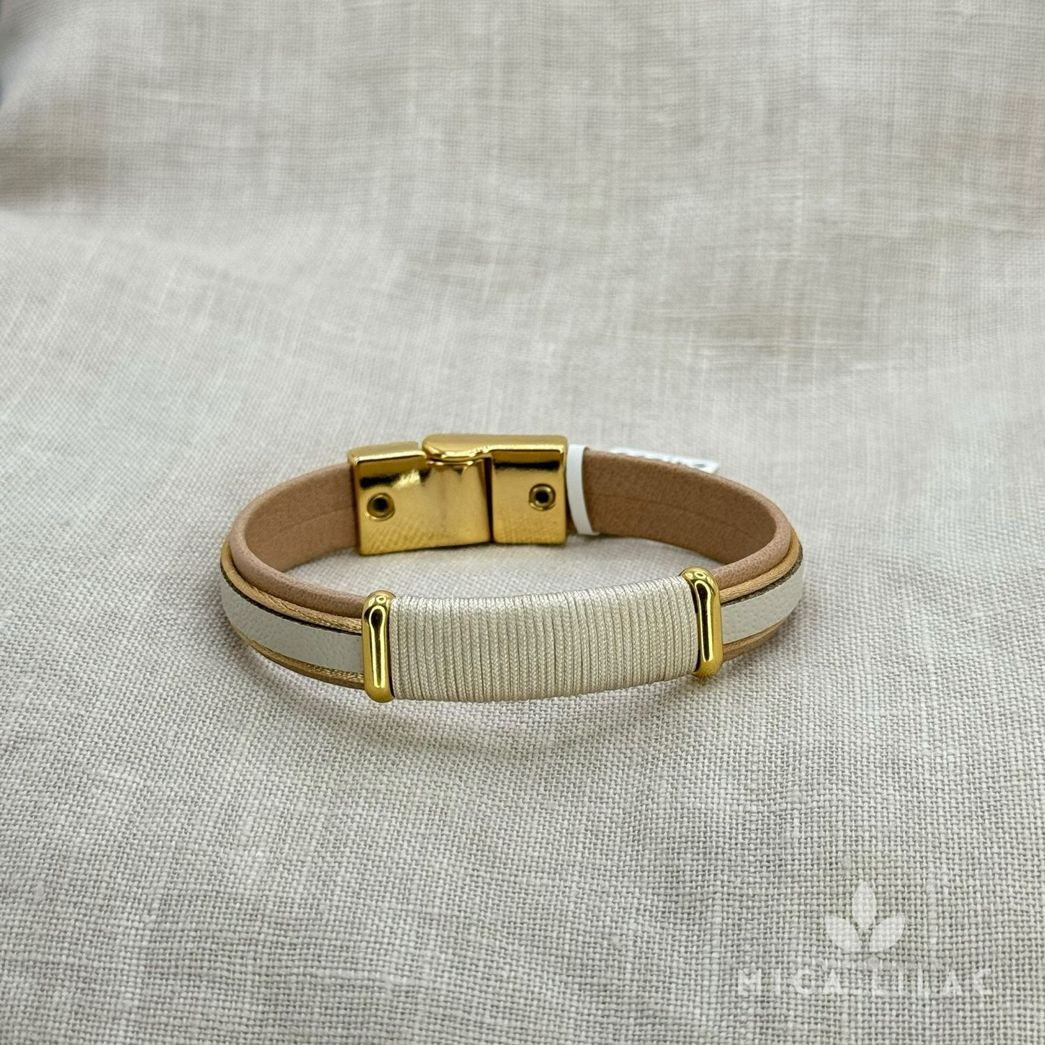 MARTINA LUX Bracelet, Colors: Dourada - AREIA/BEIGE