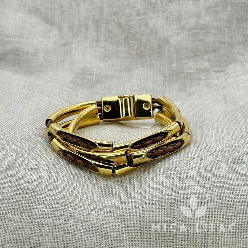 CELINE LEATHER Bracelet