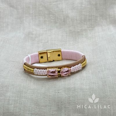 VALÉRIA Pulsera, CORES: ROSA BEBE