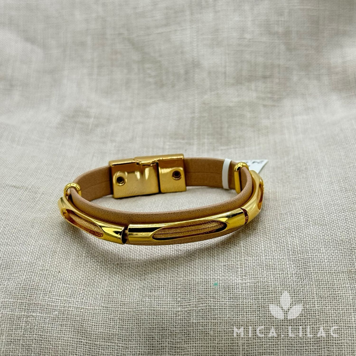 Frida Bracelet, COLORS: Dourada - BEIGE