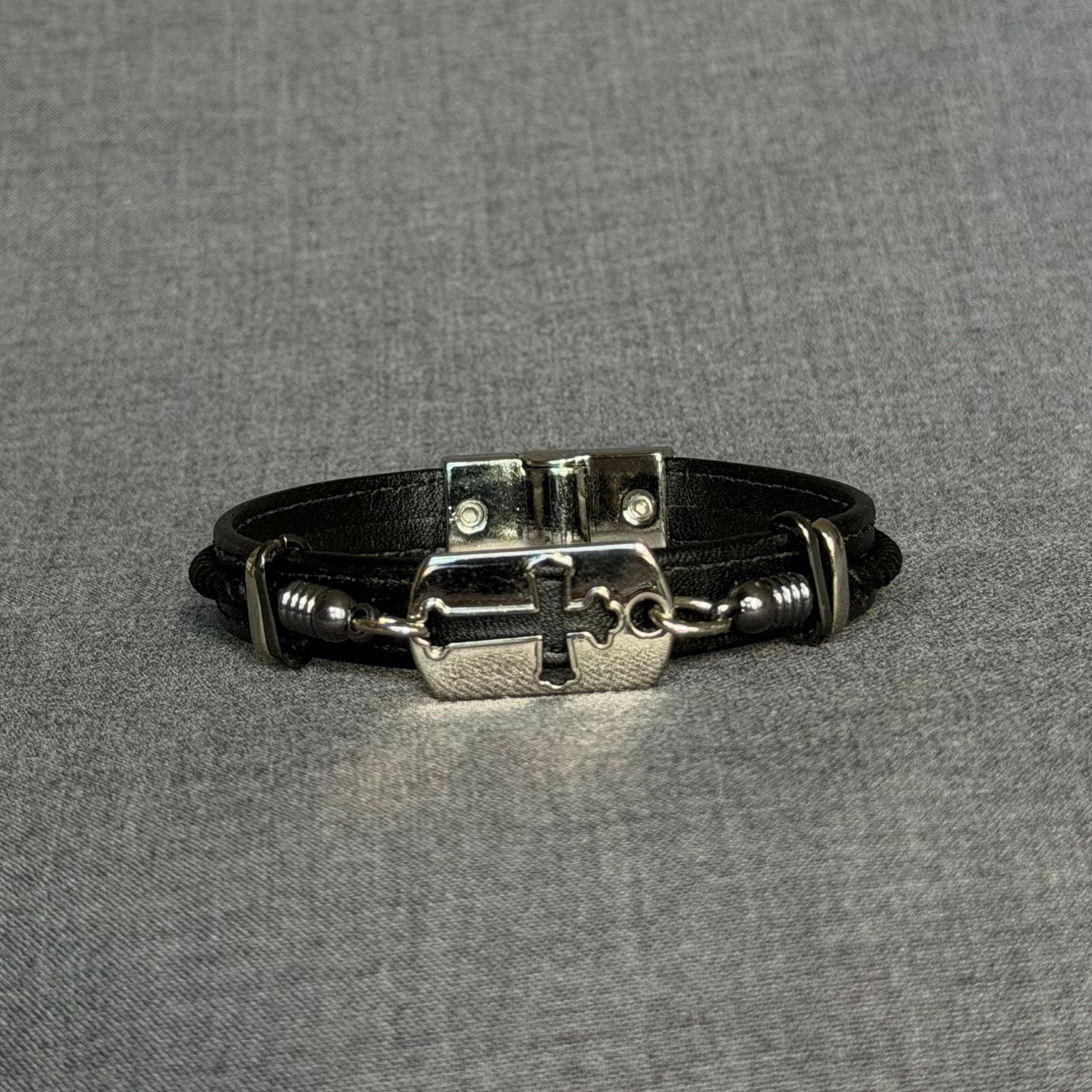 FIERCE  Cross - Black &amp; Silver