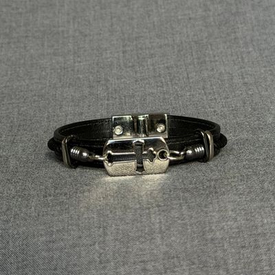FIERCE  Cross - Black &amp; Silver