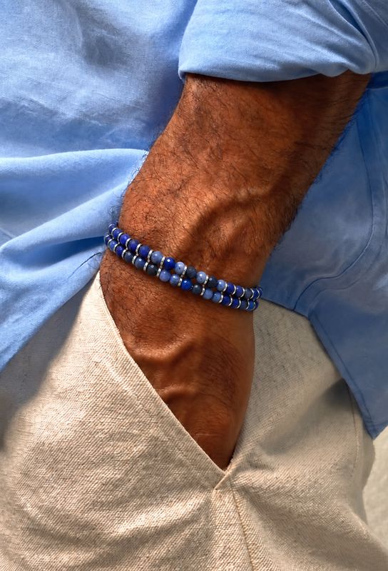 Atlas Capri - Royal Blue Agate / Tiger’s Eye