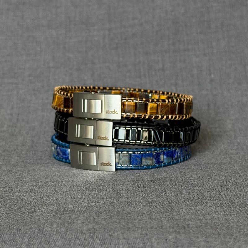 Atlas Monaco — Leather and Natural Stones