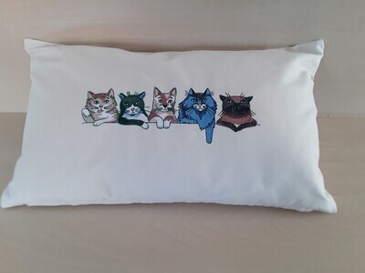 Scatter Cushion - Cats in a row