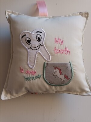 Tooth Fairy Pillow - Grey Unicorn