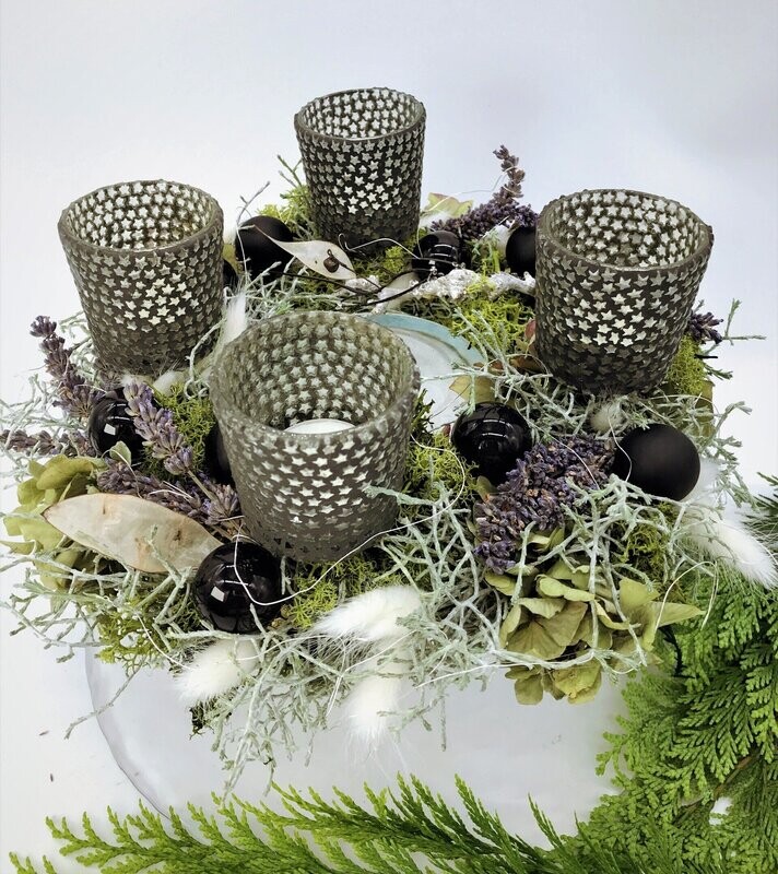 Adventskranz Schicke Nacht