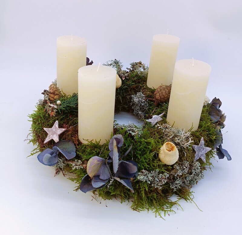 Ruhiger Adventskranz