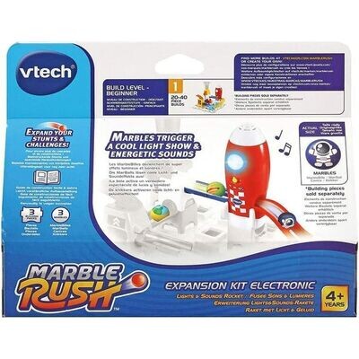 Комплект Мраморни Топчета Vtech Marble Rush - Expansion Kit Electronic - Raket Писта Писта c Рамки 3 Части + 4 години