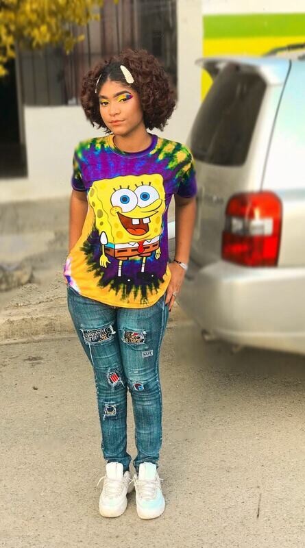 Camiseta  de temporada  con estampado 3D de SpongeBobs.