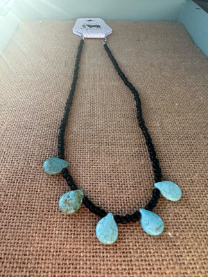Seed Bead & Faux turquoise