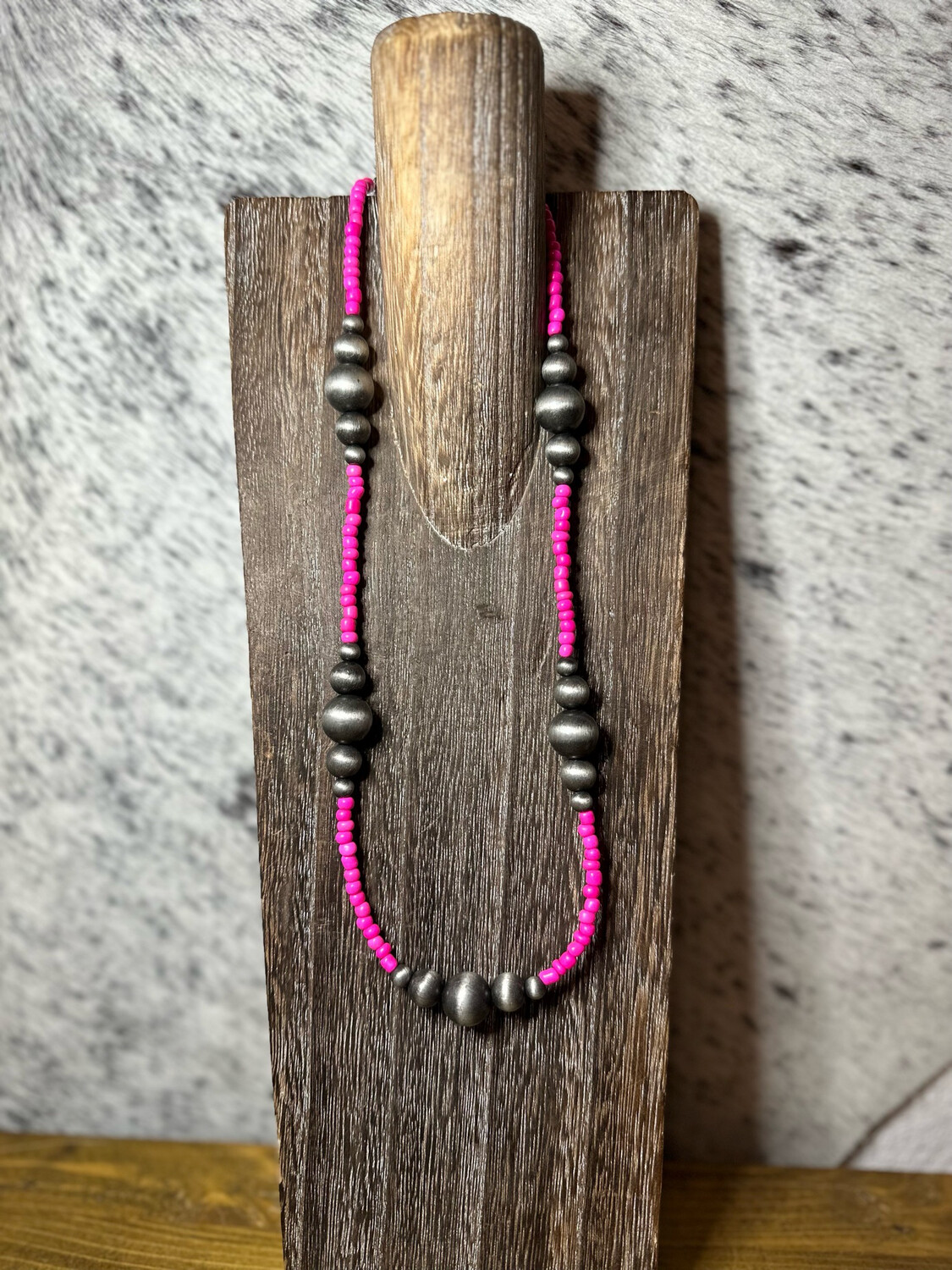 Seed Bead &amp; Faux Navajo Pearls