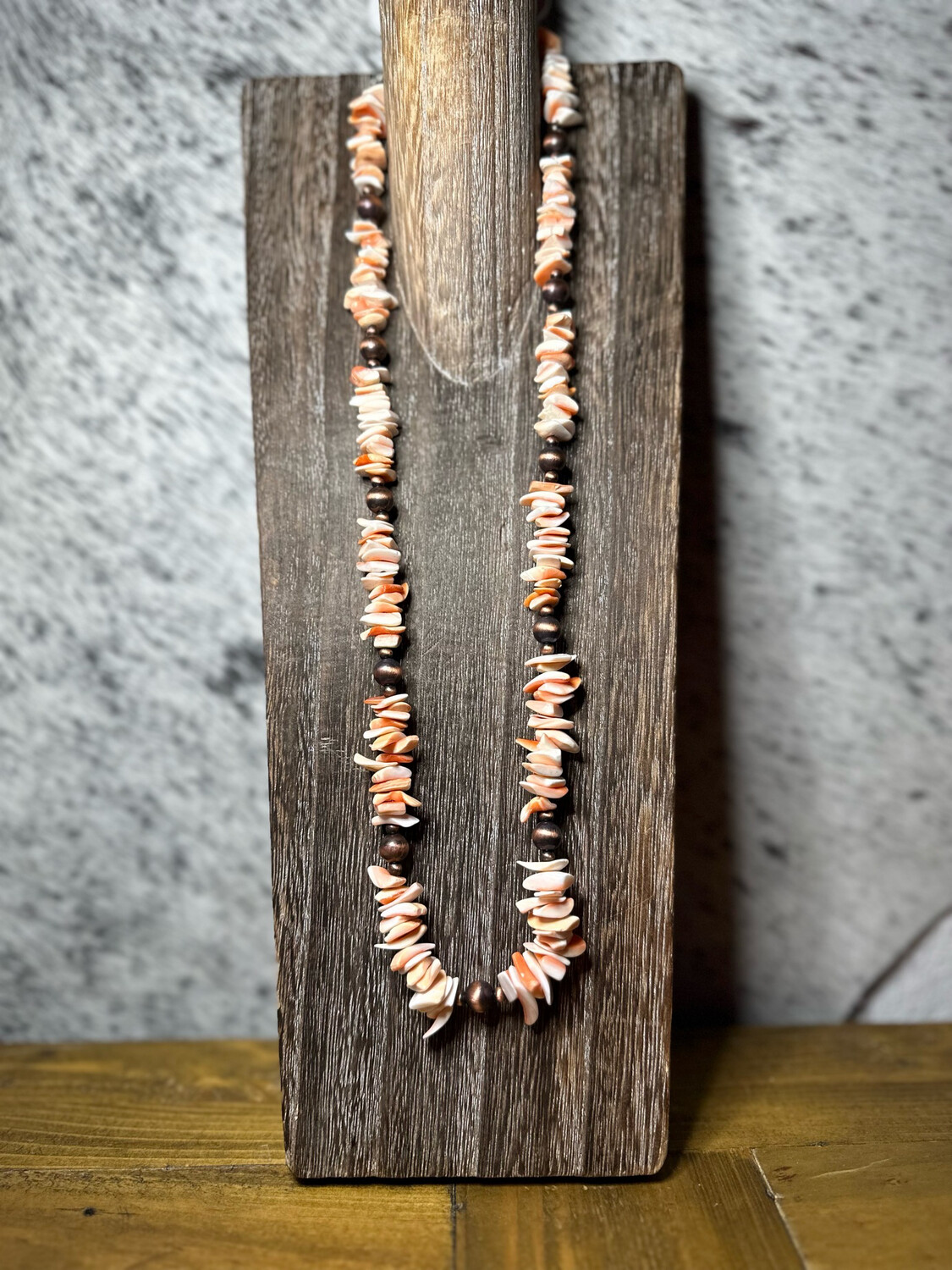 Spiny Oyster &amp; Faux Navajo Pearls
