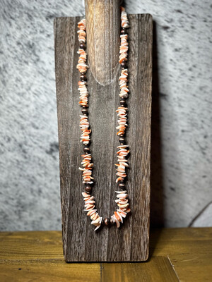 Spiny Oyster & Faux Navajo Pearls