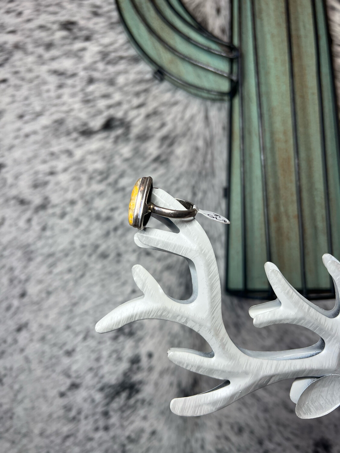 Bumble Bee Jasper Ring Size 6
