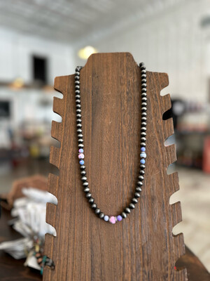 Faux Navajo Pearls &amp; Cotton Candy Beads