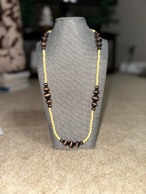 Seed Beads &amp; Faux Copper Navajo Pearls