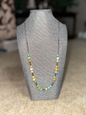 Faux Navajo Pearls &amp; Glass Beads