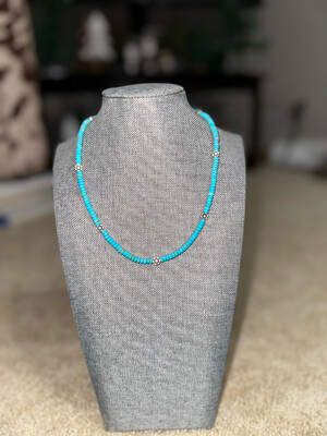 Faux Turquoise & Silver