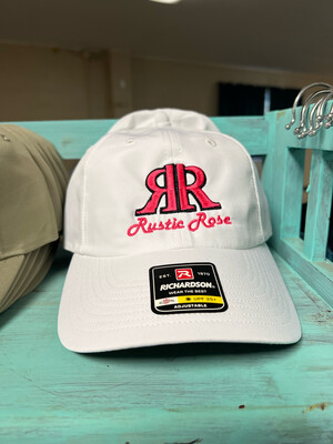 White & Pink Richardson 220 Hat