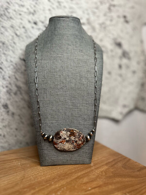 Leopard Skin &amp; Navajo Pearls
