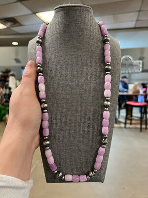 Lavender Opal &amp; Navajo Pearls