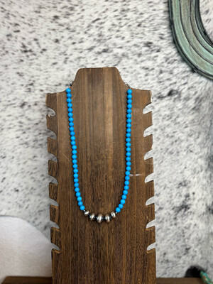 Sleeping Beauty Turquoise & Navajo Pearls