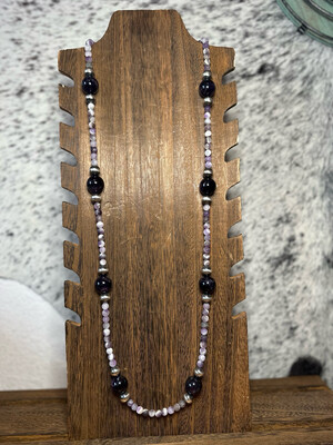 Amethyst & Navajo Pearls