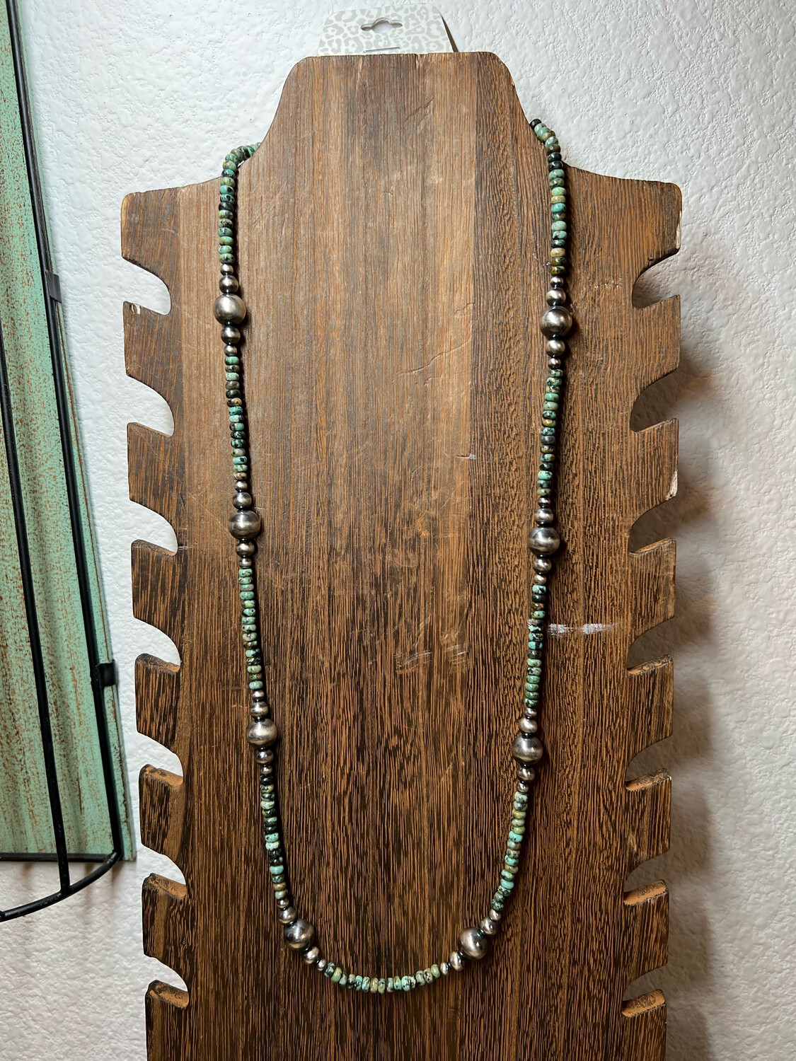 African Turquoise &amp; Navajo Pearls