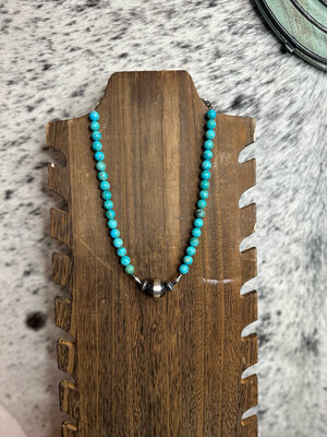 Royston Turquoise & Navajo Pearls