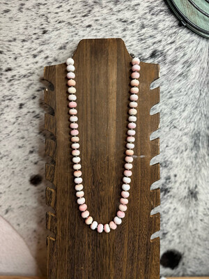 Pink Conch &amp; Navajo Pearls