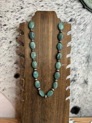 Fox Turquoise & Navajo Pearls