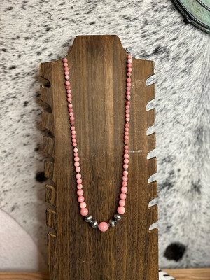 Navajo Pearls &amp; Pink Jasper